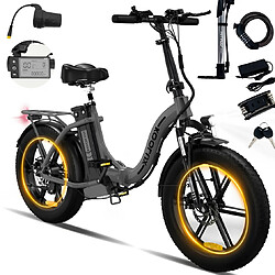 KOOLUX BK6S Vélo Électrique Pliable – Moteur 1000W ,Batterie Amovible 48V (90km) – 32km/h