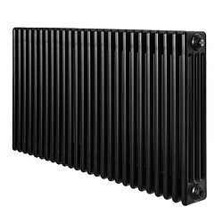 Monstershop Radiateur Traditionnel à 4 Colonnes 600 x 1010 mm en Acier Noir