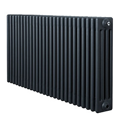 Monstershop Radiateur Traditionnel à 4 Colonnes 600 x 1010 mm en Acier Gris Anthracite
