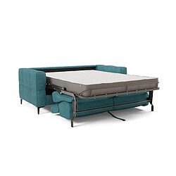 Avis Divani.store Gardenia Canapé lit avec têtières réglables 218 cm (mat. 160x197) Bleu ciel
