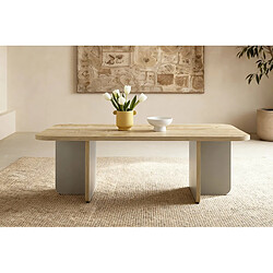 Casanova Table basse rectangulaire 100 cm en mélamine - Vert