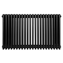 Monstershop Radiateur Traditionnel à 4 Colonnes 600 x 1010 mm en Acier Noir