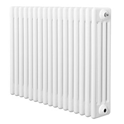 Monstershop Radiateur Traditionnel à 4 Colonnes 600 x 785 mm en Acier Blanc