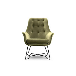 Casanova Fauteuil en tissu chiné - Vert