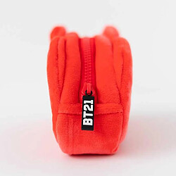 Acheter Line Friends BT21 Trousse à Crayons TATA en Peluche avec Fermeture Zippée Rouge