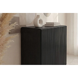 Casanova Commode 2 portes 98 cm pieds en métal - Noir pas cher