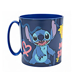 Disney Mug Compatible Micro-ondes Stitch 390ml Collection Palmiers Sans BPA Bleu