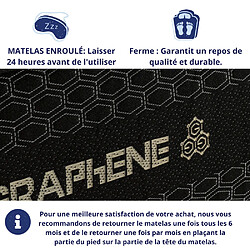 DAGOSTINO HOME Matelas Mousse 140x200 OBSYDION - Ferme - Réversible - Côté Été/hiver - H30 Cm pas cher