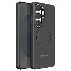 Samsung Coque MagSafe pour Galaxy S26 Ultra en Silicone Magnet Cover Antichoc Noir
