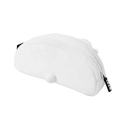 Line Friends BT21 Trousse à Crayons RJ en Peluche avec Fermeture Zippée Blanc