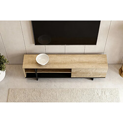 Acheter Casanova Meuble TV 160 cm en mélamine - Chêne clair