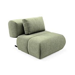 Casanova Fauteuil en tissu chiné - Vert