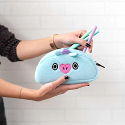 Avis Line Friends BT21 Trousse à Crayons MANG en Peluche avec Fermeture Zippée Bleu clair