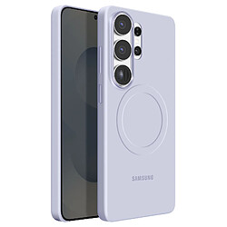 Samsung Coque MagSafe pour Galaxy S26 Ultra en Silicone Magnet Cover Antichoc Lavande
