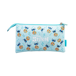 Acheter Disney Trousse à Crayons Stitch Collection Waves 3 Compartiments Zippés Bleu clair