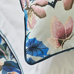 Avis Designers Guild Taie d'oreiller imprimée en percale de coton, IKEBANA DAMASK