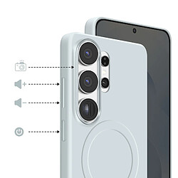 Avis Samsung Coque MagSafe pour Galaxy S26 Ultra en Silicone Magnet Cover Antichoc Bleu clair
