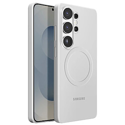 Samsung Coque MagSafe pour Galaxy S26 Ultra Série Silicone Magnet Cover Antichoc Gris