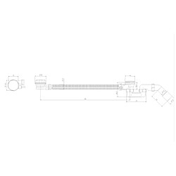 Acheter OTITEC Vidage baignoire avec trop-plein - Bonde chrome - Flexible