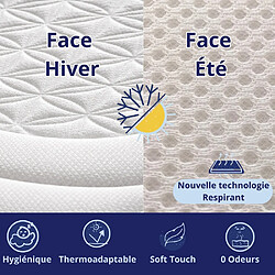 Acheter DAGOSTINO HOME Matelas 140x200 Accueil mémoire de forme "Life Flower" - Ferme - Réversible - H30 Cm