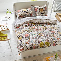 DESIGNERS GUILD Taie d'oreiller en Percale de coton - 50 x 75 cm - Beige moyen pas cher