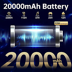 OUKITEL RT8 Tablette Incassable 20000mAh 12Go+256Go 11" FHD+ 48MP+32MP