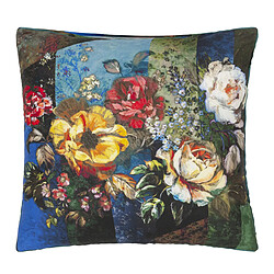 Designers Guild Taie d'oreiller imprimée en satin de coton, MINAKARI COBALT