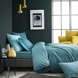 A Demain Drap plat imprimé en viscose de bambou, CAMILLE
