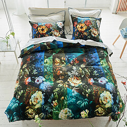 Avis Designers Guild Taie d'oreiller imprimée en satin de coton, MINAKARI COBALT