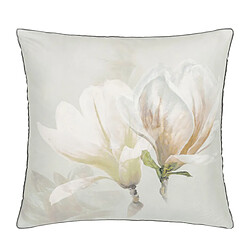 Designers Guild Taie d'oreiller imprimée en satin de coton, YULAN MAGNOLIA