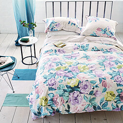 Designers Guild Taie d'oreiller imprimée en satin de coton, VIOLA