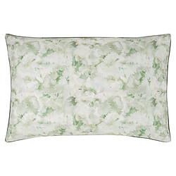 Designers Guild Taie d'oreiller imprimée en percale de coton, FLEURS DE JOUR CELADON