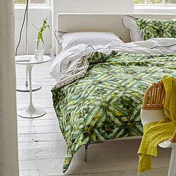 Designers Guild Courtepointe imprimée en gabardine de coton, PARQUET BATIK FOREST