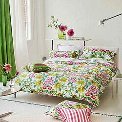Designers Guild Taie d'oreiller imprimée en percale de coton, ELEONORA EMERALD