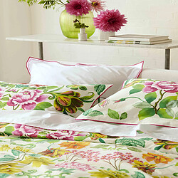 Avis Designers Guild Taie d'oreiller imprimée en percale de coton, ELEONORA EMERALD