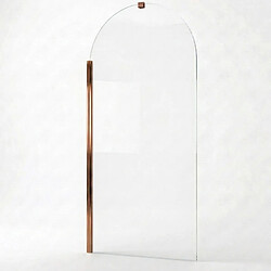 OTITEC Pare-baignoire – 80 x 140 cm – Cuivre brossé – LIVIA