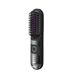 INF Brosse Lissante Chauffante Sans Fil - Portable et Rechargeable avec Température Réglable B