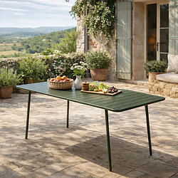Acheter Concept Usine Table de jardin 6 places 160cm vert BERGAME