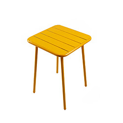 Concept Usine Table carrée 2 places 50x50cm jaune BERGAME