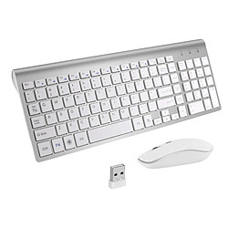 INF Ensemble clavier et souris sans fil - Argent