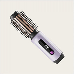 Avis INF Brosse à Cheveux Chauffante 2-en-1 Rechargeable Sans Fil pour Lisser et Boucler Purple