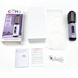 INF Brosse à Cheveux Chauffante 2-en-1 Rechargeable Sans Fil pour Lisser et Boucler Purple pas cher