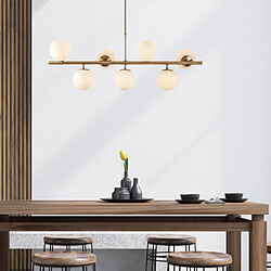 Concept Usine Suspension dorée 7 lampes VICTOIRE