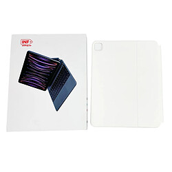 INF Étui de protection pour iPad avec clavier Bluetooth White iPad Pro 12.9 2018-2022 pas cher