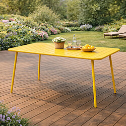 Acheter Concept Usine Table de jardin 4 à 6 places 120cm jaune BERGAME