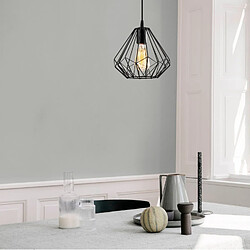 Concept Usine Suspension filaire noire en métal LEA