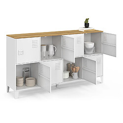Acheter Idmarket Buffet casier 8p blanc