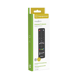 Nedis Télécommande Préprogrammée pour TV / DVD / SAT / TNT avec Touches Streaming Noir pas cher