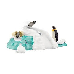 Ensemble de jeu Famille de Manchots Schleich sur la Banquise