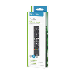Nedis Télécommande de Remplacement Préprogrammée pour TV Philips avec Streaming Noir pas cher